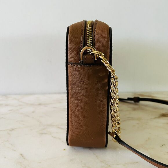 MICHAEL KORS Jet Set Item Luggage Leather Zip Chain East West Crossbody Bag - Picture 5 of 11